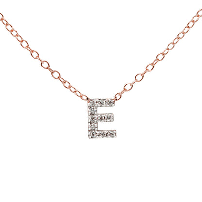 Single Letter Covered in Diamonds set in 14K Gold | 6mm