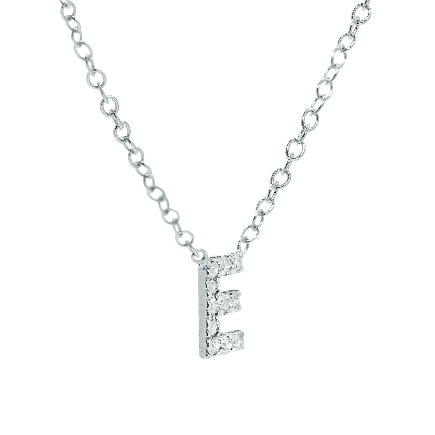 Single Letter Covered in Diamonds set in 14K Gold | 6mm