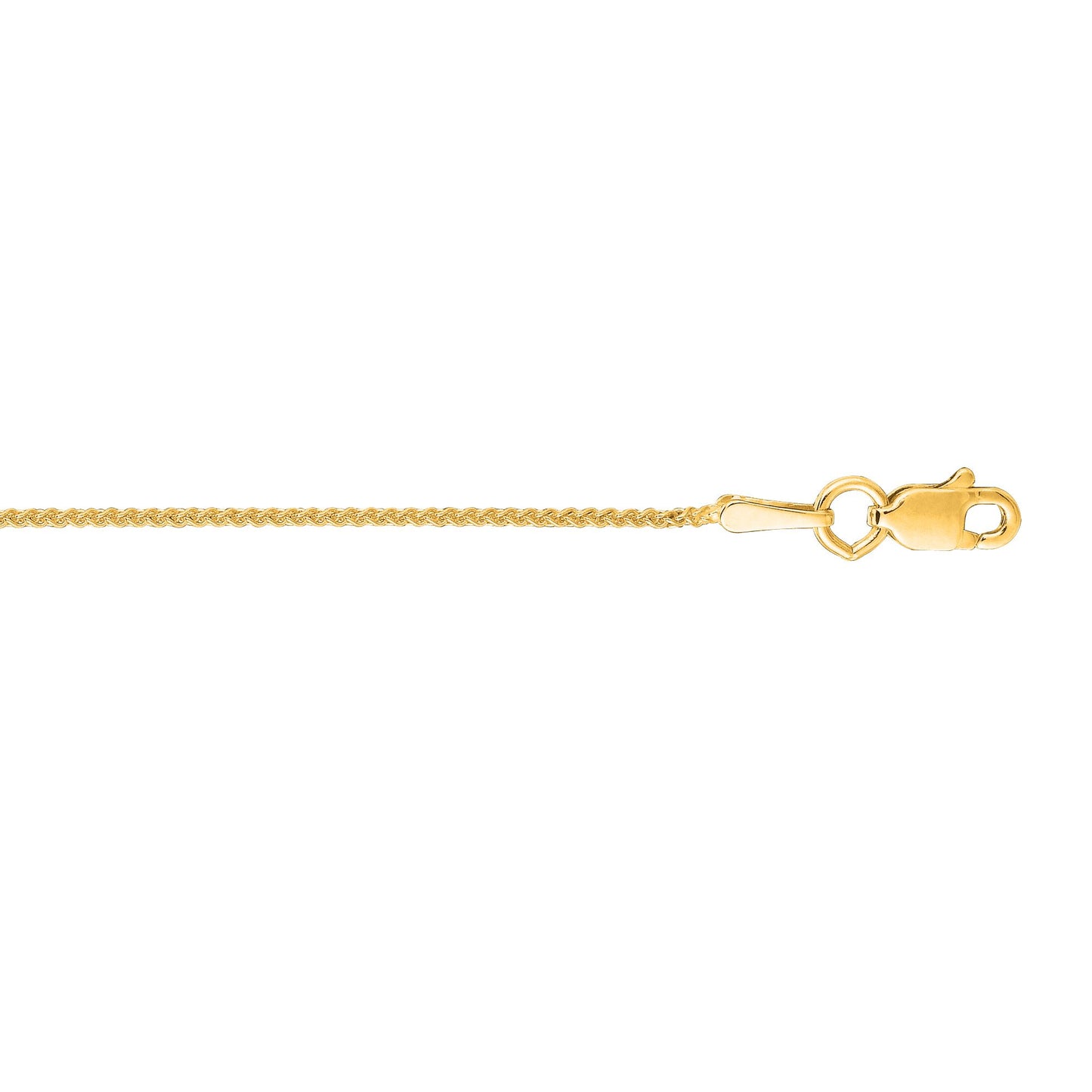 Round Wheat Necklace Chain with Lobster Lock