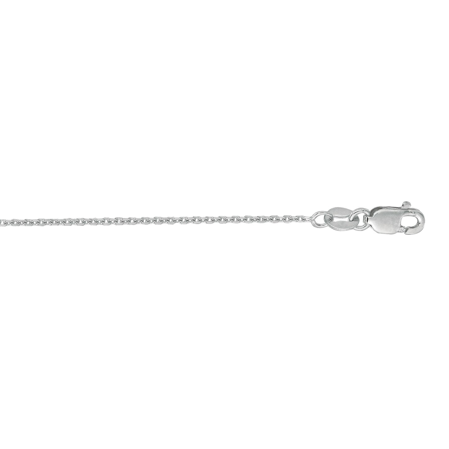 Diamond-Cut Cable Chain Necklace with Lobster Lock