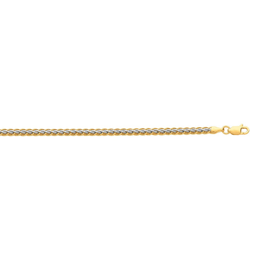 10K Two-tone Gold Weaved Bracelet