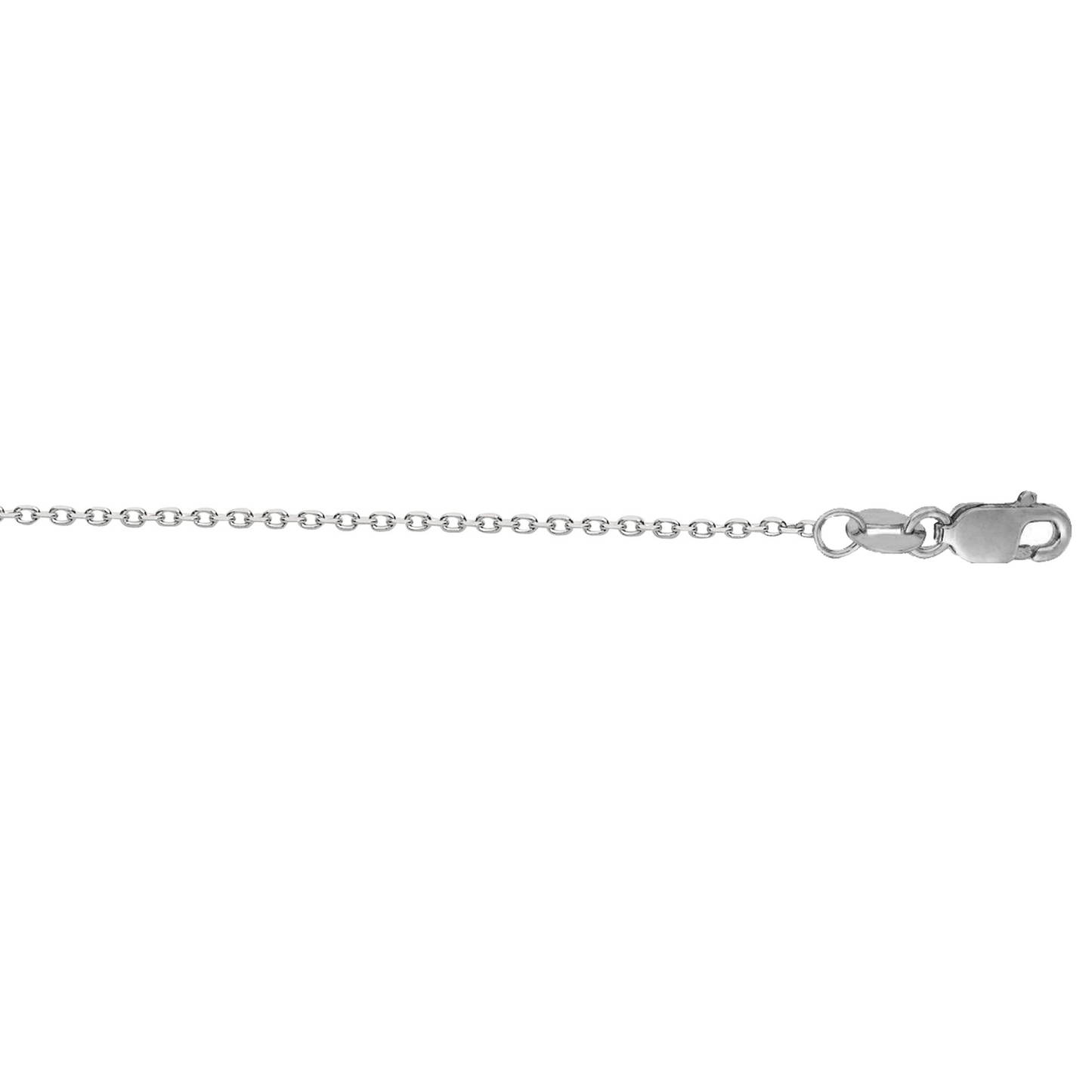 Diamond-Cut Cable Chain Necklace with Lobster Lock