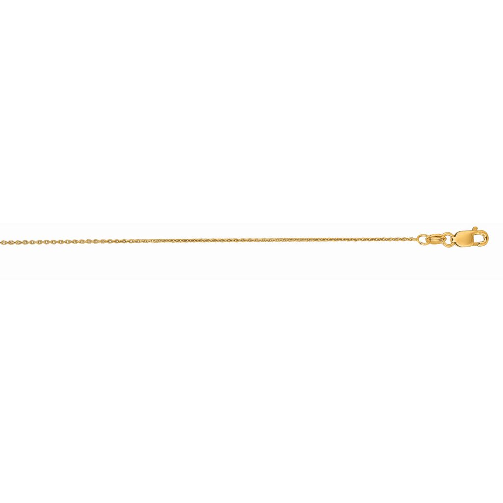 Diamond-Cut Cable Chain Necklace with Lobster Lock