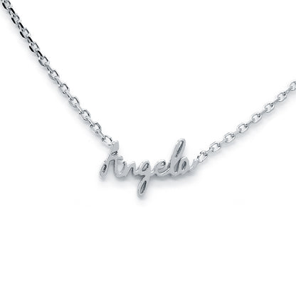 14kt. Gold Freestyle Script Name Necklace | High Polish