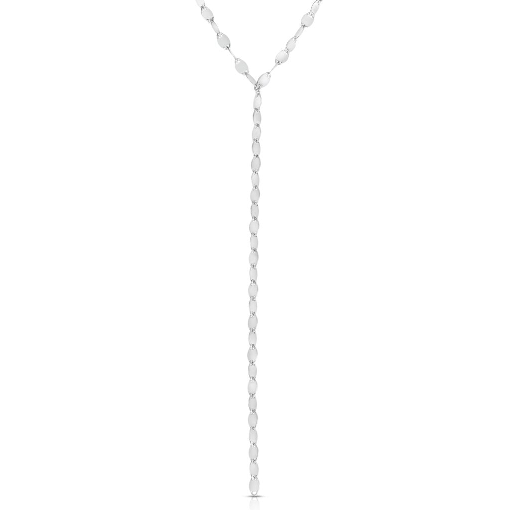 Sterling Silver Marina Link Y Necklace with Lobster Clasp