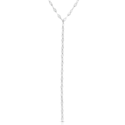 Sterling Silver Marina Link Y Necklace with Lobster Clasp