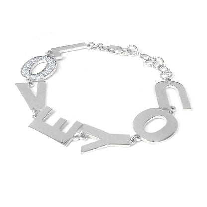 Women's LOVE YOU Bracelet in 14K Gold