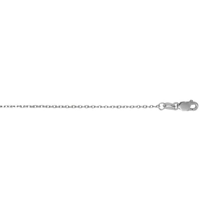 Diamond-Cut Cable Chain Necklace with Lobster Lock