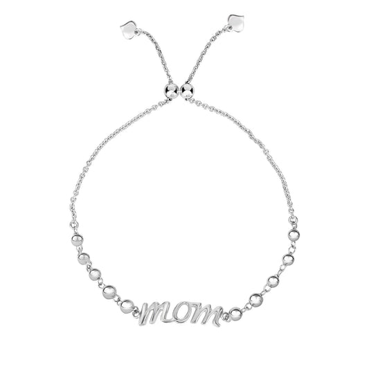 Sterling Silver Mom Friendship Bracelet