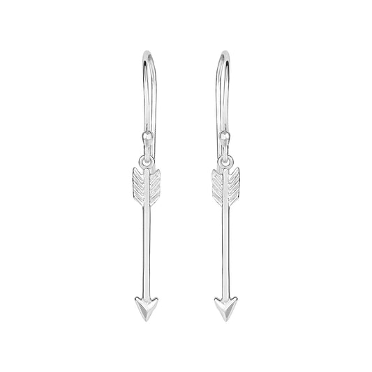 Sterling Silver Dangle Arrow Earring