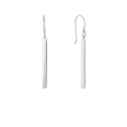 Sterling Silver Bar Drop Earring