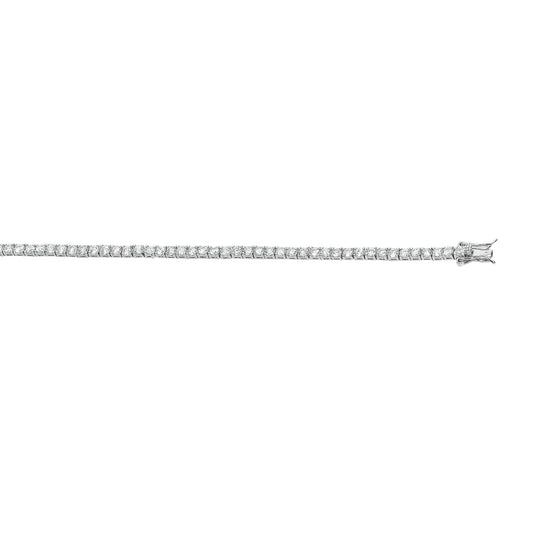 Sterling Silver Channel Set CZ Tennis Bracelet