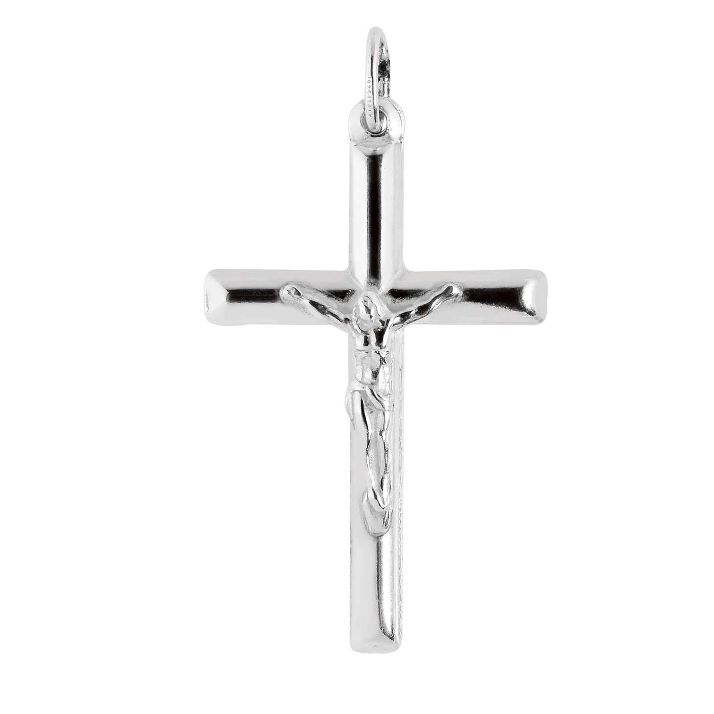 Sterling Silver Large Crucifix Cross Pendant