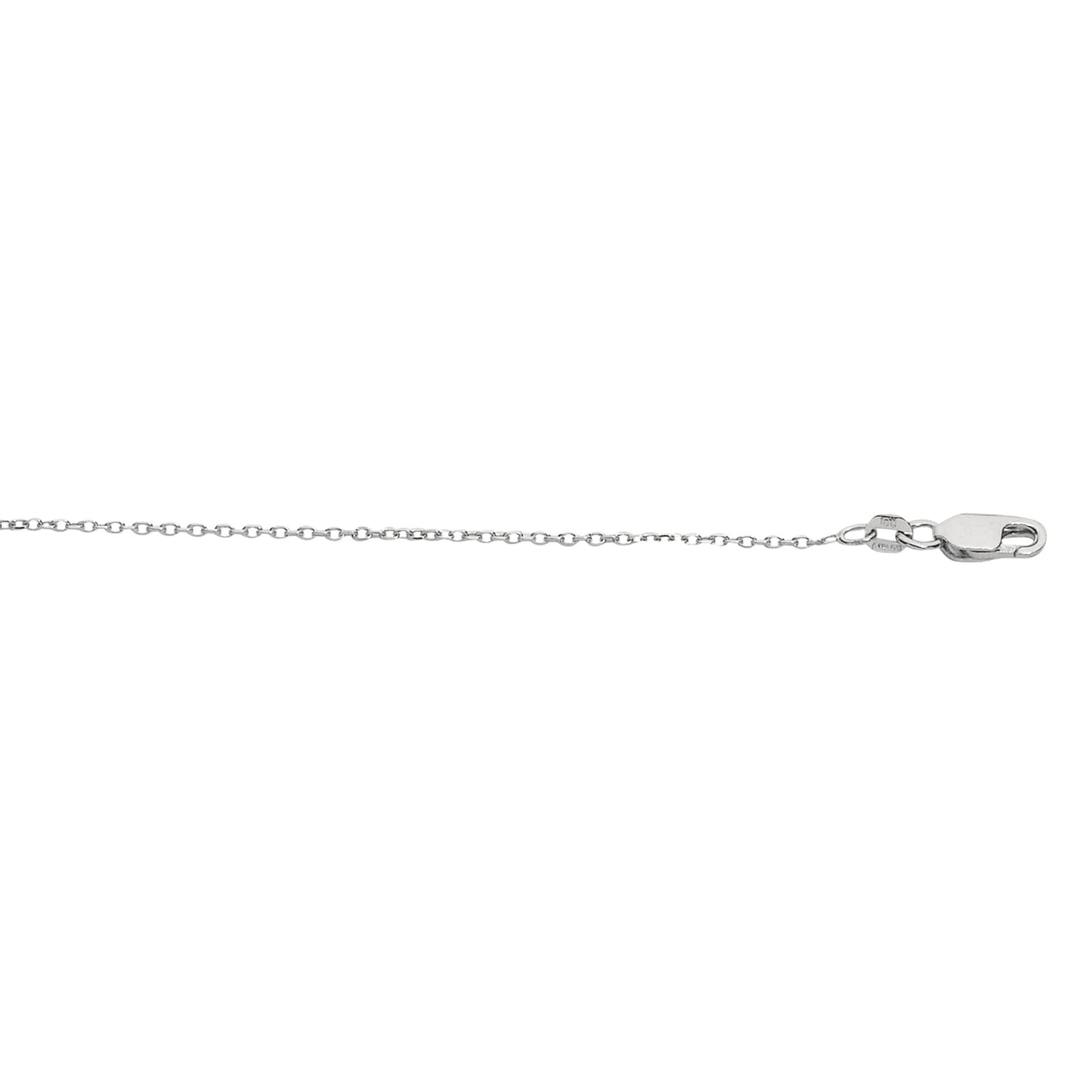 Diamond-Cut Cable Chain Necklace with Lobster Lock