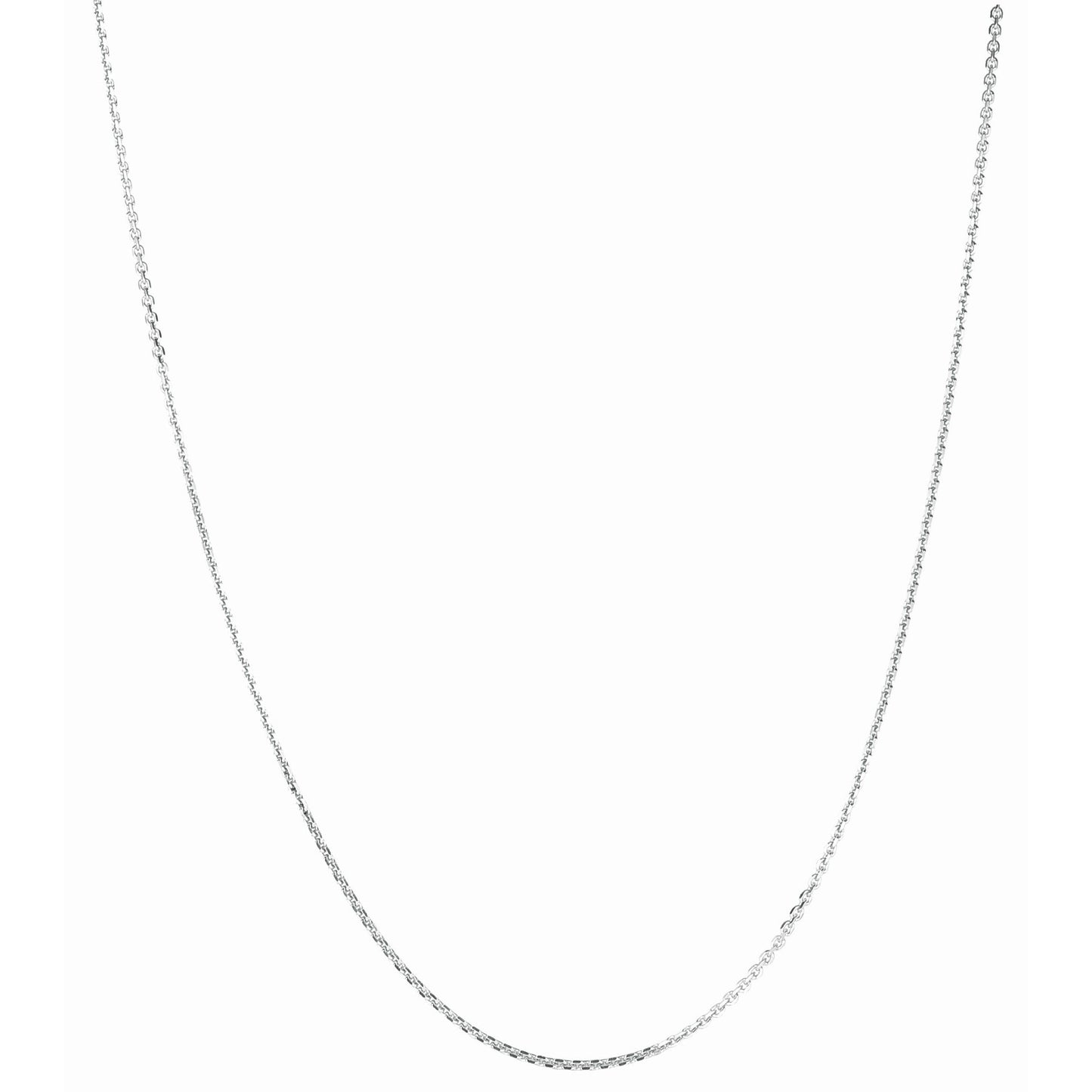 Diamond-Cut Cable Chain Necklace with Lobster Lock