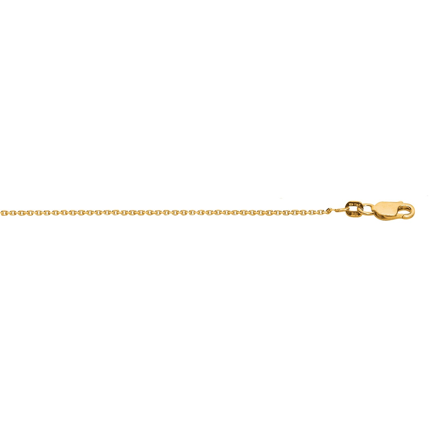 Diamond-Cut Cable Chain Necklace with Lobster Lock