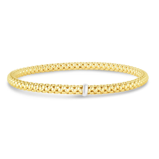 14K Gold Stretch Popcorn Bracelet