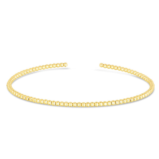 14K Gold Bead Bracelet with Losbter Clasp