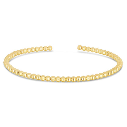 14K Gold Bead Bracelet with Losbter Clasp