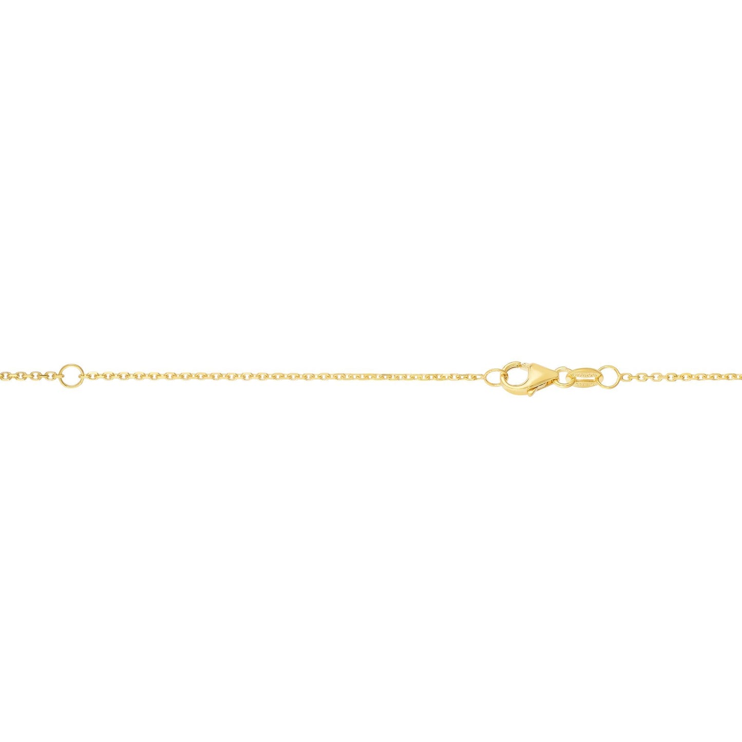 Gold Double Extendable Diamond Cut Cable Chain Necklace with Lobster Lock