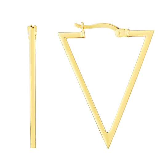 Triangle Hoops Earrings