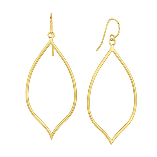 14K Gold Polished Dangle Earring