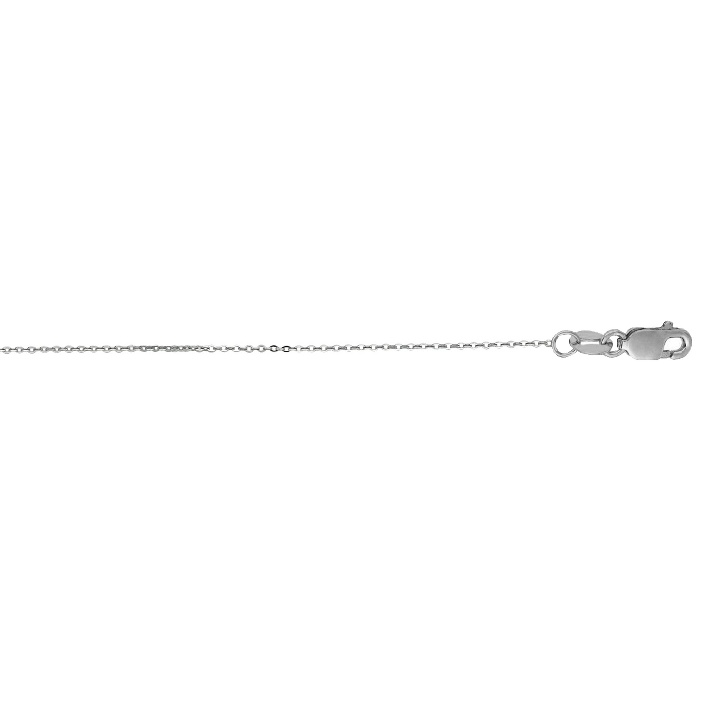 Diamond-Cut Cable Chain Necklace with Lobster Lock