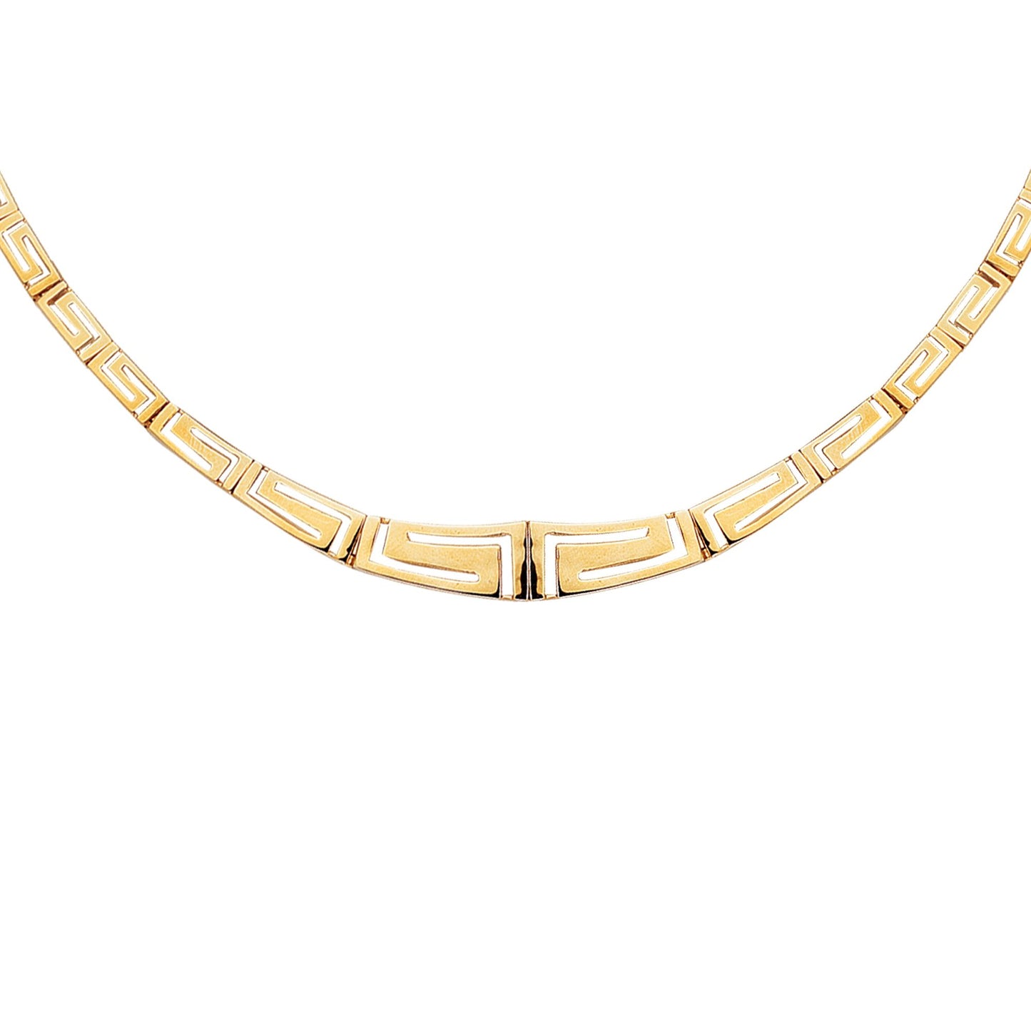 14K Gold Greek Key Necklace