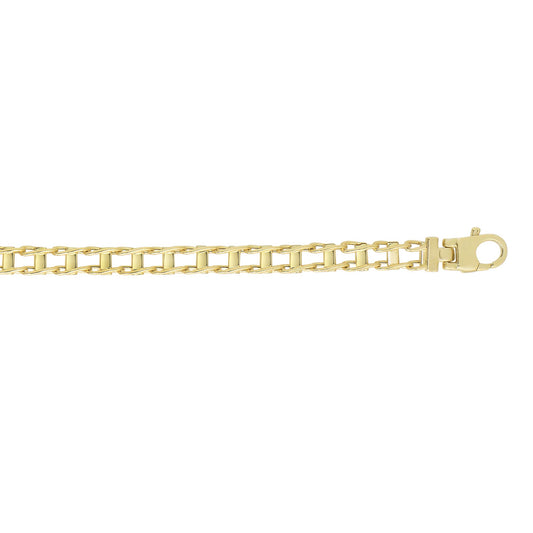 14K Gold Railroad Link Bracelet