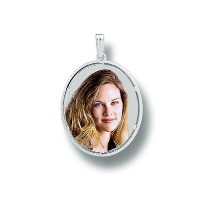 14K Gold Oval Picture Pendant with Cut-Out - Personalized Custom Jewelry with Your Pictures