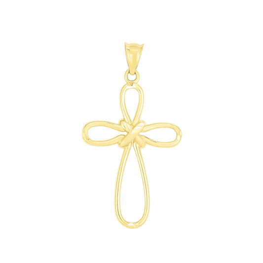 14K Yellow Gold Cross