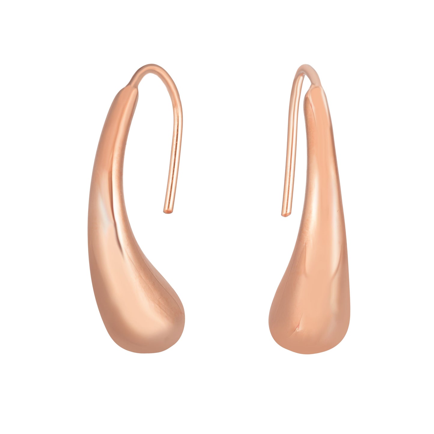 14K Gold Polished Graduated Drop Earring