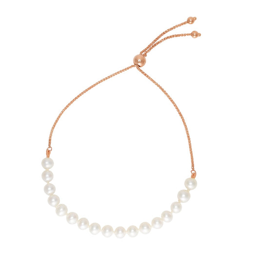 14K Gold Pearl Friendship Bracelet