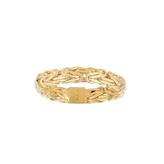 14K Yellow Gold Byzantine Ring