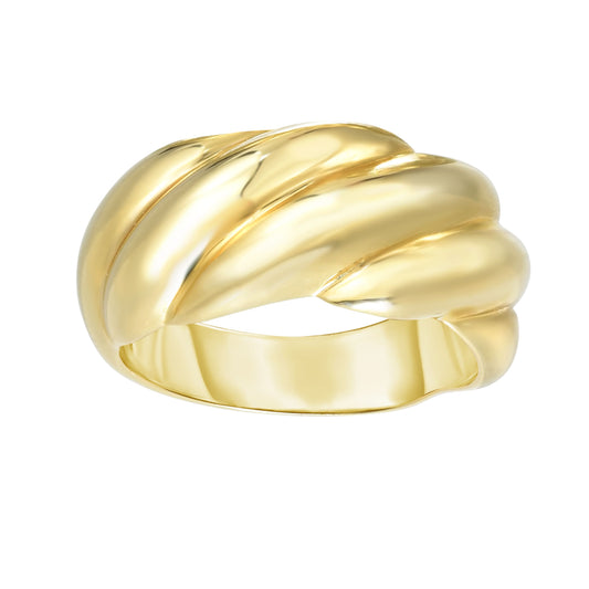 14kt Gold Finish Fancy Ring