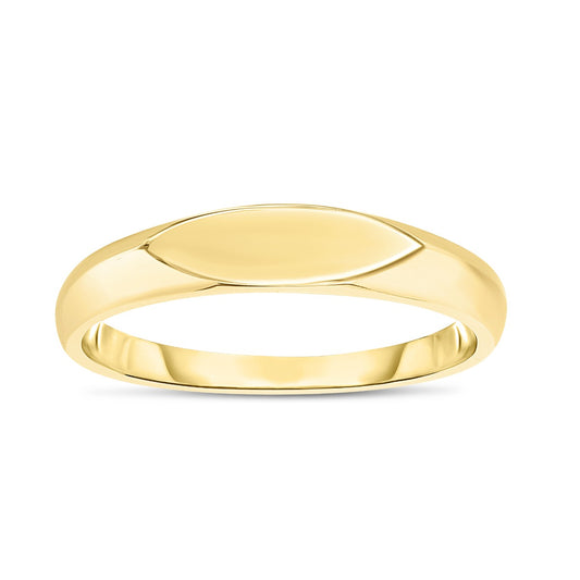 14K Yellow Gold Polished Sculpted Ring