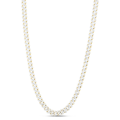 14K Gold Modern Lite Edge Miami Cuban Chain Necklace