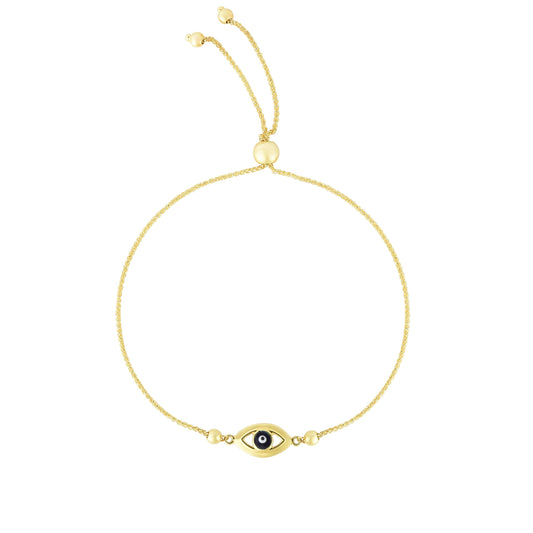 14K Gold Eye Friendship Bracelet