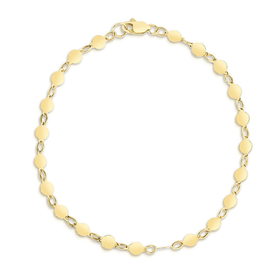 14K Gold Polished Mirror Chain