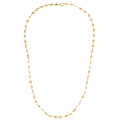 14K Gold Polished Mirror Chain