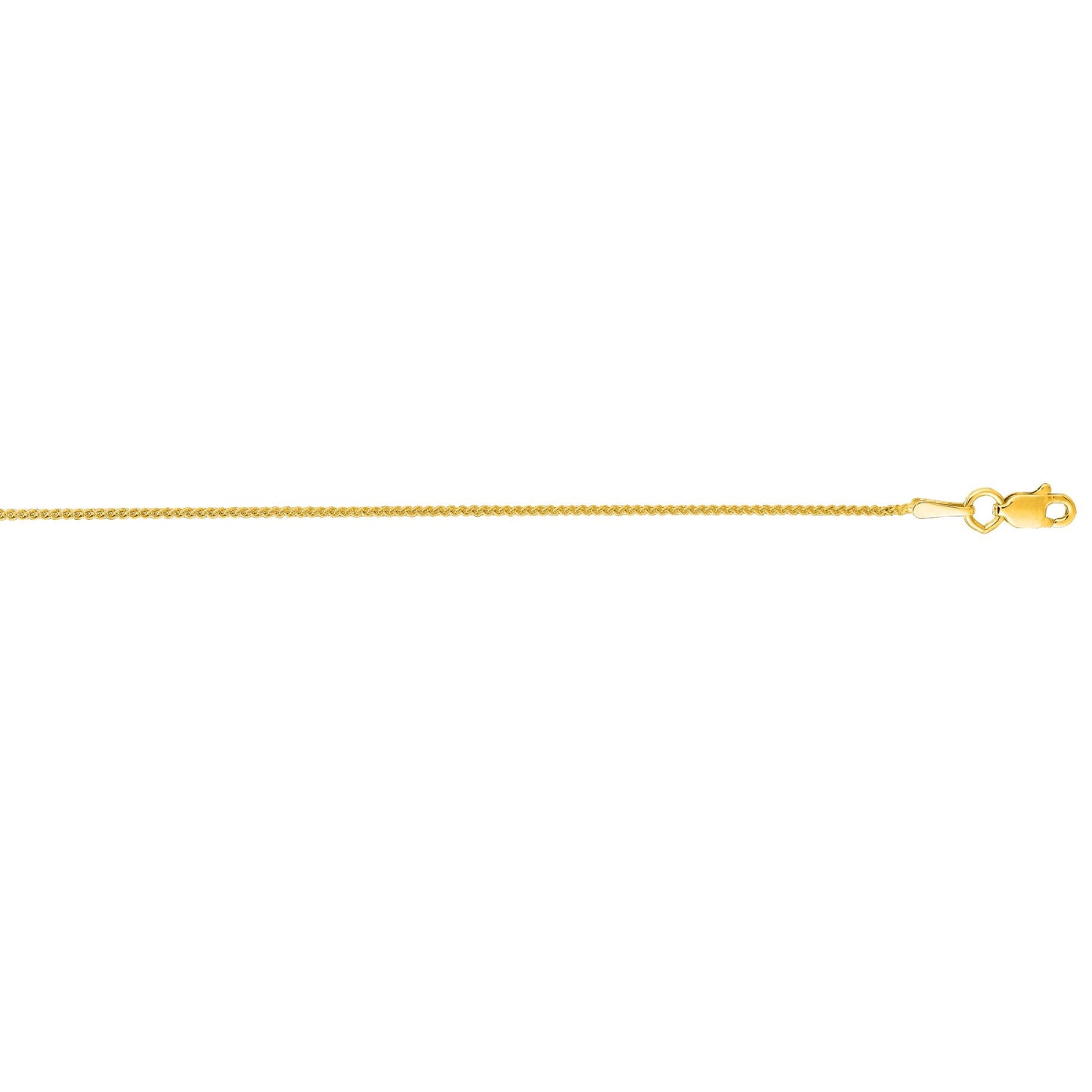 Round Wheat Necklace Chain with Lobster Lock