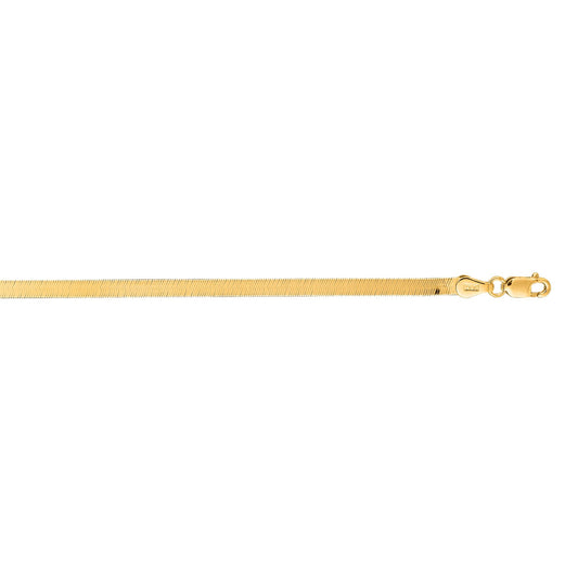 14K Gold Imperial Herringbone Chain with Lobster Lock