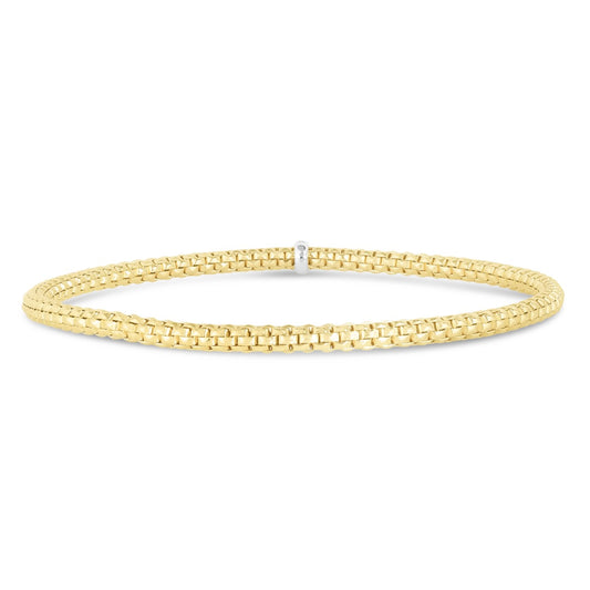 14K Gold Stretch Popcorn Bracelet