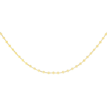 14K Gold Polished Mirror Chain