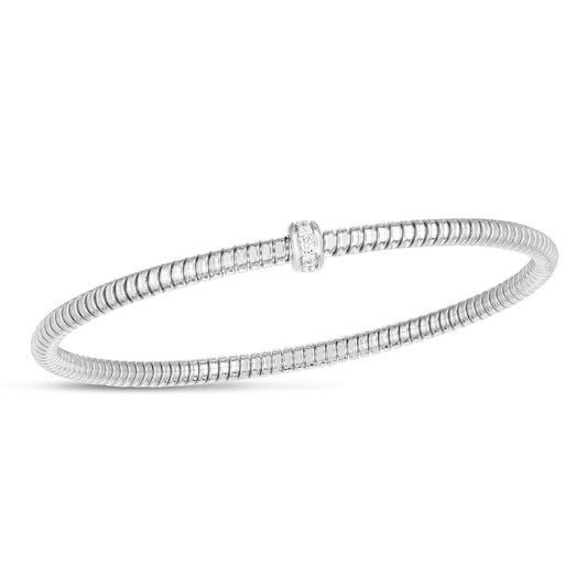 14K Stretch Tubogas Diamond Bracelet