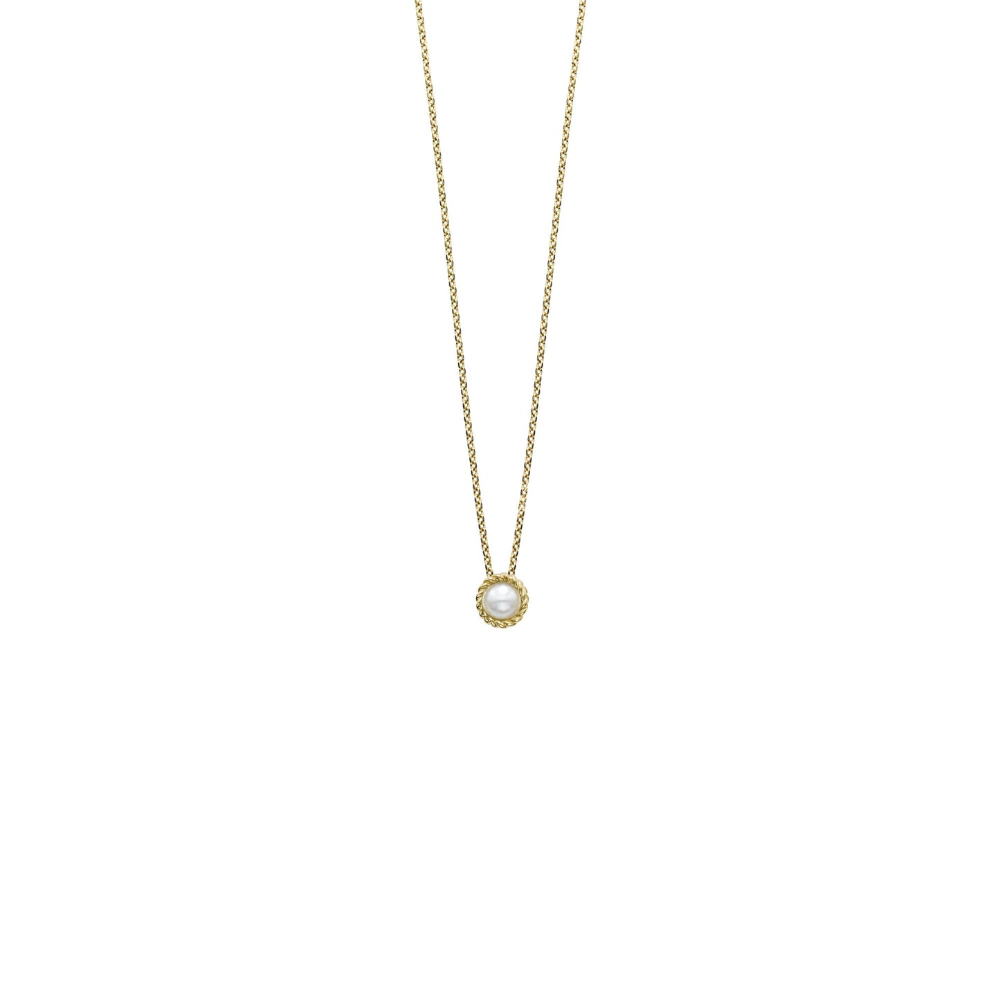 14K Gold and Pearl Fancy Necklace with Lobster Clasp